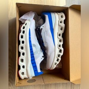 ON Cloudmonster Frost Cobalt 10.5M running shoes